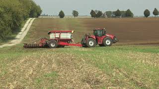 Case IH Steiger 450 with Horsch Pronto turning on the headland at Klostergut Winningen  TAKE II [upl. by Sirromed]