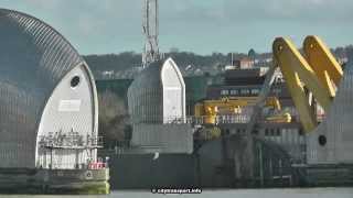 Flooding Emergency Londons River Thames Barrier In Action [upl. by Hallutama]