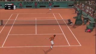 Top Spin 4 Nadal vs Federer Roland Garros 12 [upl. by Zacarias399]