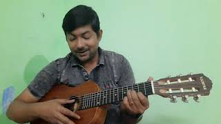 How to play the E Minor Chord on GuitaleleGuilele  How to play Guitalele for Beginners [upl. by Lashondra393]