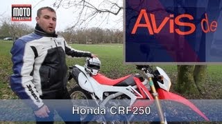 Honda CRF 250  lavis de Seb lecteur essayeur Moto Magazine [upl. by Damon666]