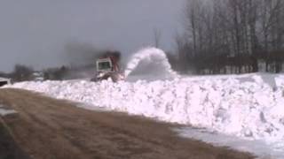 CASE 2470 WITH BLANCHET SNOWBLOWER [upl. by Anairad]