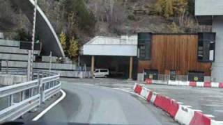 Tunnel du mont blanc 1 entree cote italienwmv [upl. by Atilrak]