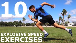 10 Explosive Speed Exercises  No EquipmentBodyweight Training You Can Do Anywhere [upl. by Iegres]