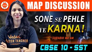 Complete Map Work for Class 10 Social Science in One Shot 🔥 CBSE Board Exam 2024 Full SST Revision [upl. by Gievlos105]