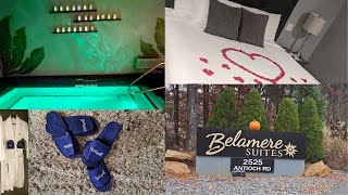 Romantic Getaway at Belamere Suites  Our Own Private Pool  Birthday Vlog QueenShantier [upl. by Nylaf]