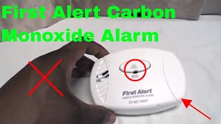 ✅ How To Use First Alert Carbon Monoxide Alarm Review [upl. by Ahcilef]