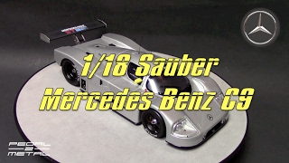 118 Exoto Sauber Mercedes Benz C9 Race Car  Review [upl. by Aianat327]