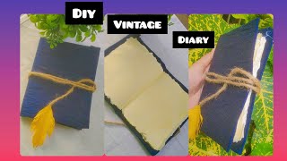 Diy Vintage Diary🍂 🦋  Homemade Diary  Vintage Paper  thecrafthouse3071 [upl. by Salkin105]