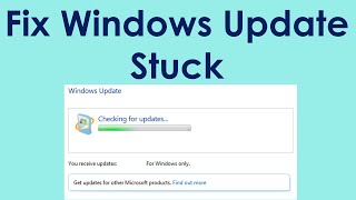 How to fix windows update stuck on checking for updates in windows 7 [upl. by Adnoel]