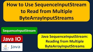 How to Use SequenceInputStream to Read from Multiple ByteArrayInputStreams   Java IO [upl. by Pleione562]