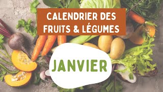 CALENDRIER DES FRUITS ET LÉGUMES DU MOIS DE JANVIER 🍐🍋🥕🥦 [upl. by Fremont820]