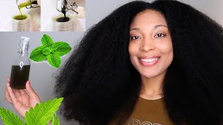 How To Properly Make Peppermint Oil For Hair Growth l MY FAVORITE HAIR GROWTH OIL [upl. by Ocinemod151]