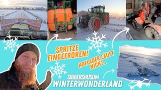 FarmVLOG913  Winterwonderland friert meine Spritze ein [upl. by Pinsky853]