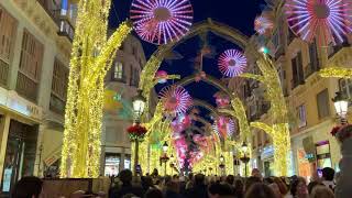 Malaga Christmas Lights 2019 [upl. by Nirtiac]