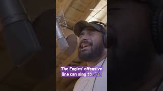 Eagles’ Jason Kelce Lane Johnson and Jordan Mailata are releasing a Christmas album 🎶🎄 [upl. by Nerak223]