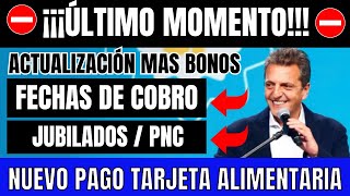 🔥URGENTE CAMBIOS FECHAS🔥BONO y AUMENTO a Jubilados  FECHAS de COBRO Anses Todos los Beneficios [upl. by Coralie525]