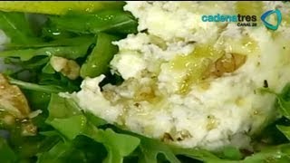 RECETA Ensalada de arúgula pera con mascarpone y nueces tostadas con elenco Último Año [upl. by Brick]