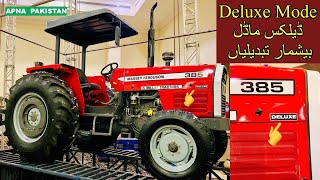 Deluxe Model MF385 MF260Complete Review amp Price Millat Tractor 60 years CelebrationAPNA PAKISTAN [upl. by Amata]