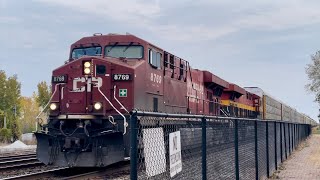 CPKC 231 with CP and KCS paint passes La Porte [upl. by Dyane685]