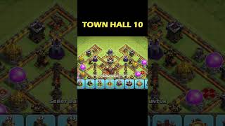 NEW BASE TH10 HYBRIDFARMINGTROPHY TERKUAT DAN TERBAIK 2024  Clash Of Clans Short [upl. by Palgrave311]