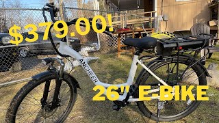 37900 Ancheer 26quot Ebike unboxing and first ride [upl. by Surbeck354]