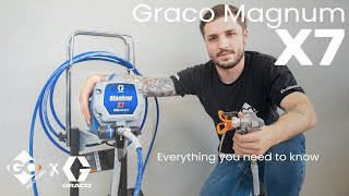 Graco X7 Magnum Airless Paint Sprayer  Everything you need to know [upl. by Naux9]