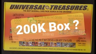 200K Box BIG find in 2013 Universal Treasures Vintage Box 1952 Topps Wax packs Hunt October 27 2024 [upl. by Loraine344]