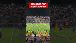 High School Punt Return of the Year Unbelievable Play 🏈🔥 [upl. by Aloivaf477]