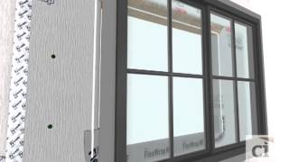 Install StraightFlash™ Jamb Flashing and Window  DuPont™ Tyvek® [upl. by Orji]