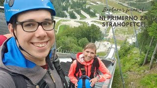 Planica zipline Barbaras Journal [upl. by Enom]