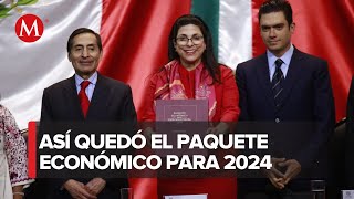 Ramírez de la O entrega el paquete económico 2024 [upl. by Reg570]