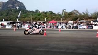 The MTT Turbine Bike Y2K at the Valley Run 2013 Drag Races [upl. by Adliw392]