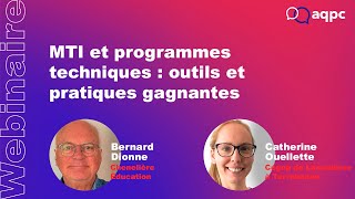 MTI et programmes techniques outils et pratiques gagnantes [upl. by Grenville]