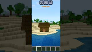 BUILT JUNGLE WOOD HOUSE IN MINECRAFT shorts youtubeshorts [upl. by Nmutua]