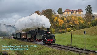 Herbstdampf bei der SABBahn mit T3 930  97 501 [upl. by Dori586]