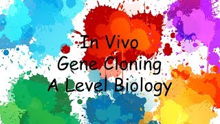 In Vivo Gene Cloning  A Level [upl. by Ferris]