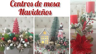 COMO HACER CENTROS DE MESA NAVIDEÑOSELEGANTES Y FACILES DE HACERNAVIDAD 2023 [upl. by Boor]