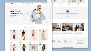 How To Make Ecommerce Website Using HTML And CSS Step By Step  Complete Responsive Design [upl. by Etam]