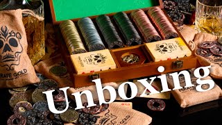 Unboxing Pirate Gold Poker Set  Magic Tricks [upl. by Logan]