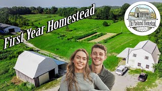 1 Year on a 26 Acre Farm  Homestead Tour [upl. by Flodnar617]