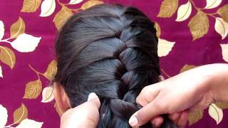 FRENCH BRAID BRAIDED HAIRSTYLE  FRENCH BRAID LACE HAIRSTYLE [upl. by Pierre809]