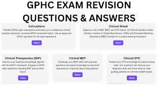 GPhC Exam Practice Questions amp Answers Mixed Clinical Questions [upl. by Katrine254]