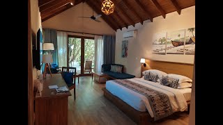 Reethi Faru Resort Maldives Beach Villa 350 [upl. by Clovah]