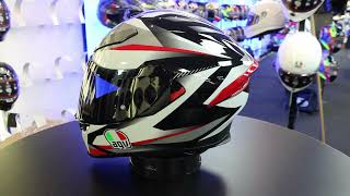 AGV K5S Plasma Helmet WhiteBlackRed [upl. by Traci]