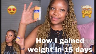 How im gaining weight Cipla Actin review South African YouTuber [upl. by Mari825]