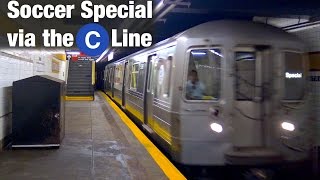 ⁴ᴷ Soccer Special Train via the C Line to Euclid Avenue [upl. by Skyler]