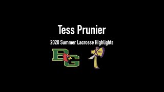 Tess Prunier 2020 Summer Lacrosse Highlights [upl. by Irfan]