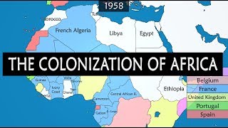 Colonization of Africa  Summary on a Map [upl. by Htidirrem]