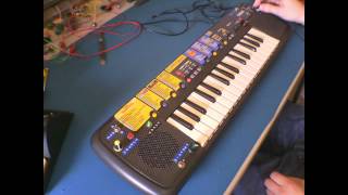 Circuit Bent Yamaha PSS14 Keyboard by freeform delusion [upl. by Bardo]